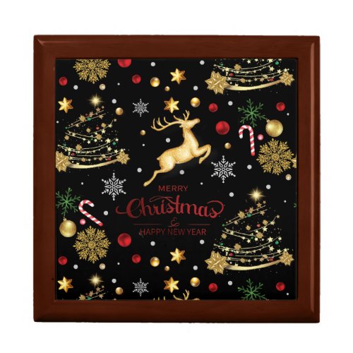 Red Merry Christmas Tree Gift Box