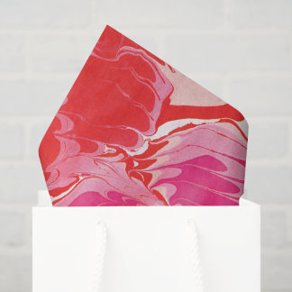 Red Merry Marble Tissue Paper