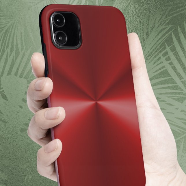 Red Metallic Case-Mate iPhone Case (Creator Uploaded)