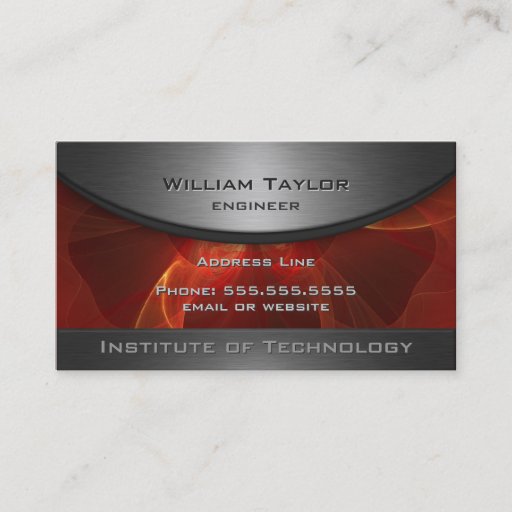 Customizable Red Metallic Elegance with QR code Business Card Templates