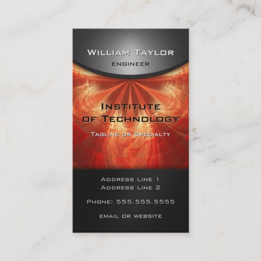 Customizable Red Metallic Elegance with QR code vertical Business Card Templates