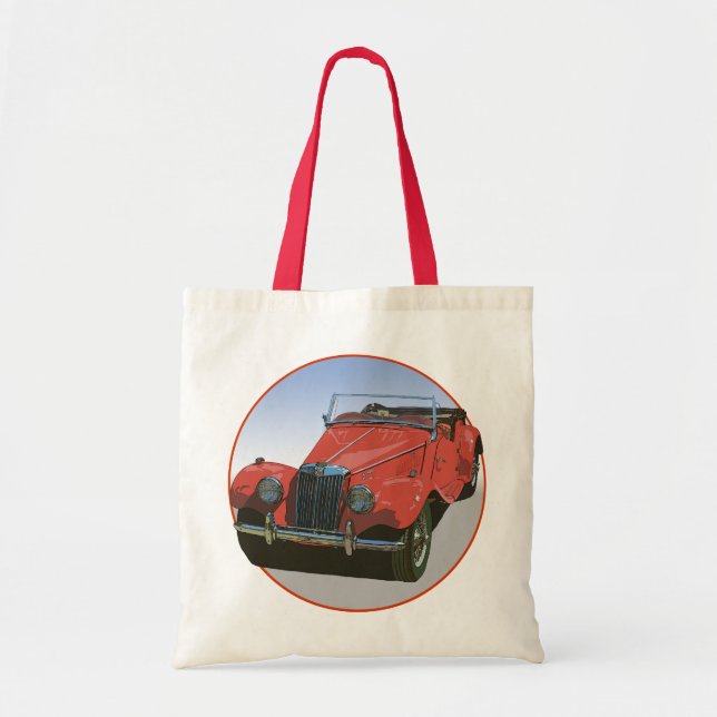 Red MG TF Tote Bag (Front)