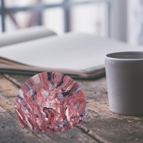 Red Mineral Stone Abstract Pattern Paperweight