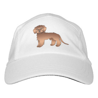 Red Mini Goldendoodle Cute Cartoon Dog Hat