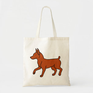 Red Miniature Pinscher Tote Bag