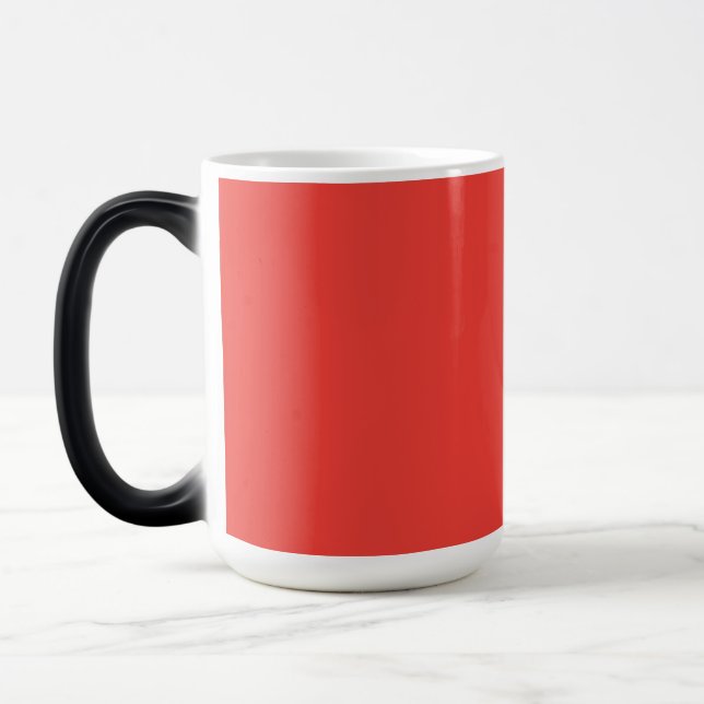 Red Minimalist Custom Mug | Modern Name Gift (Left)