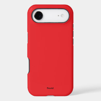 Red Minimalistic Custom Name Personalized iPhone 17 Air Case
