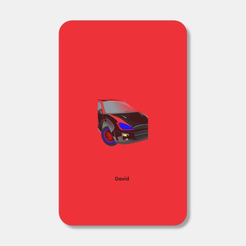 Red Minimalistic Custom Photo Name Personalized  Matchboxes