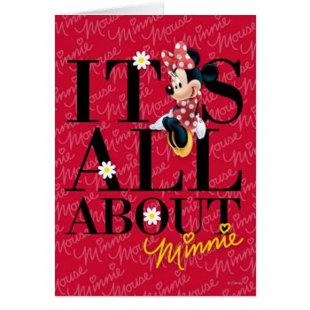 Red Minnie | All About Me by MickeyAndFriends at Zazzle