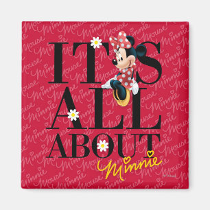 Red Minnie All About Me Magnet