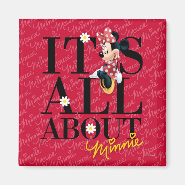Red Minnie | All About Me Magnet (Front)
