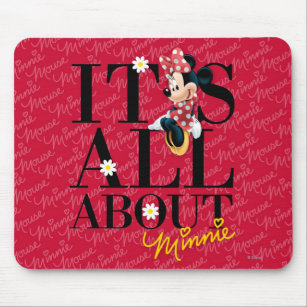 Red Minnie   All About Me Mouse Pad