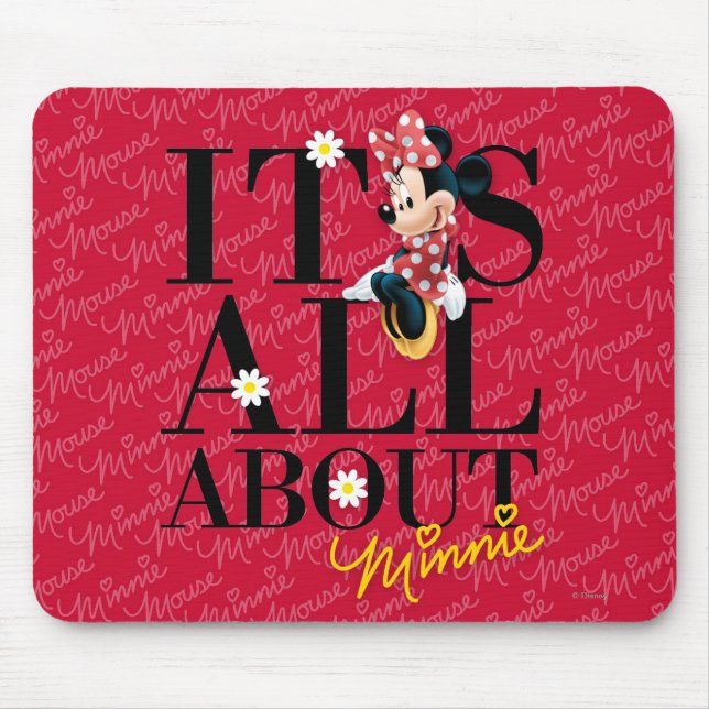 Red Minnie | All About Me Mouse Pad (Front)