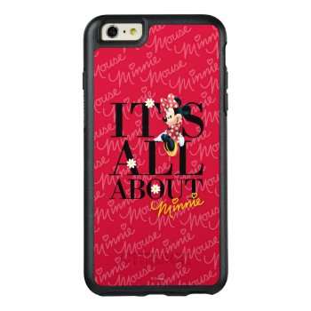 Red Minnie | All About Me Otterbox Iphone 6/6s Plus Case by MickeyAndFriends at Zazzle