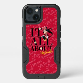 Red Minnie | All About Me Iphone 13 Case by MickeyAndFriends at Zazzle