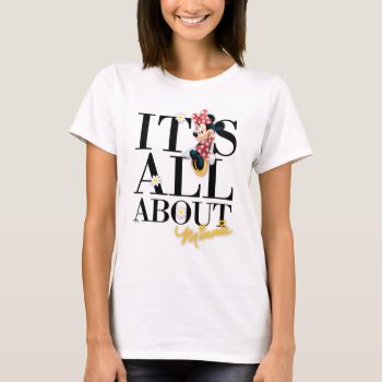 Red Minnie | All About Me T-shirt by MickeyAndFriends at Zazzle
