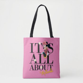 Red Minnie | All About Me Tote Bag by MickeyAndFriends at Zazzle