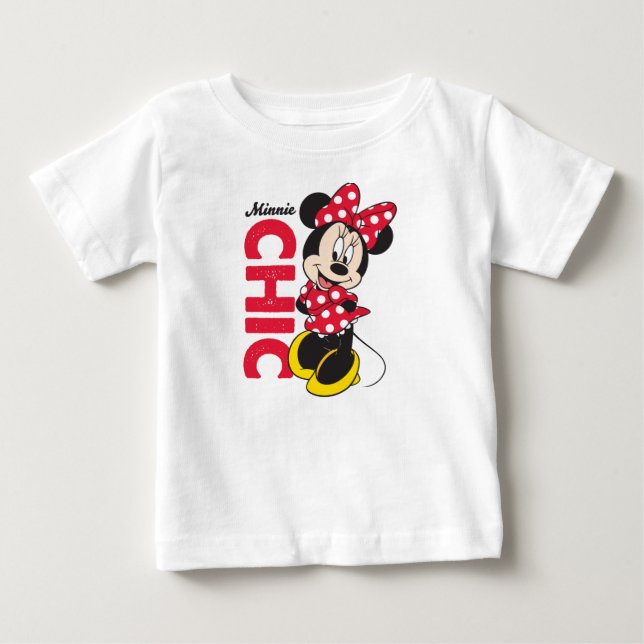 Red Minnie | Chic Baby T-Shirt (Front)