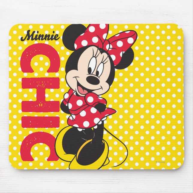 Red Minnie | Chic Mouse Pad (Front)