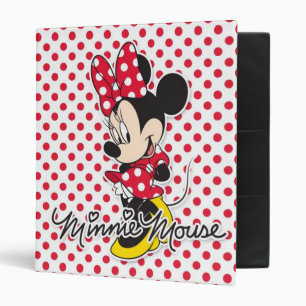 Red Minnie   Cute 3 Ring Binder