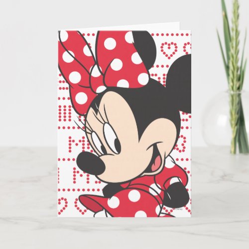 Red Minnie  Cute Card