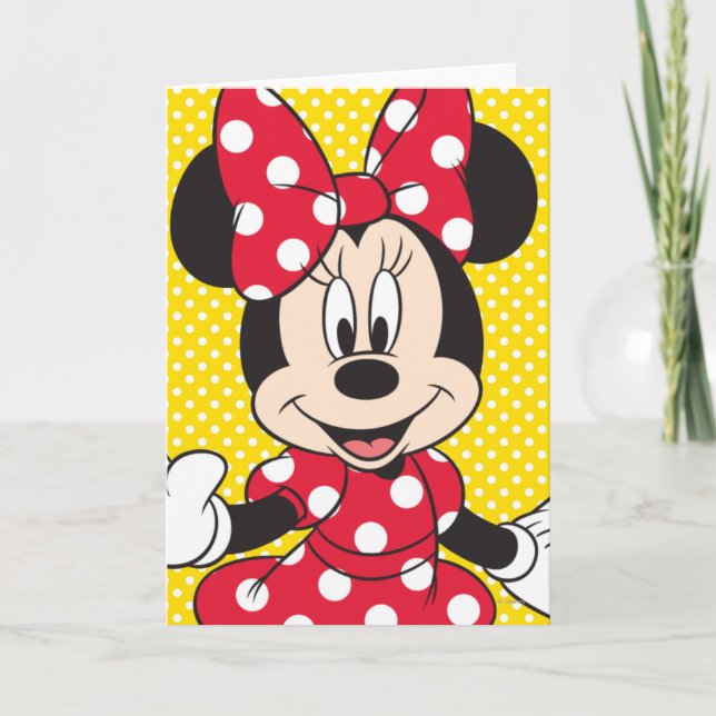 Red Minnie | Cute Closeup Card (Front)