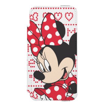 Red Minnie | Cute Iphone Se/5/5s Wallet Case by MickeyAndFriends at Zazzle