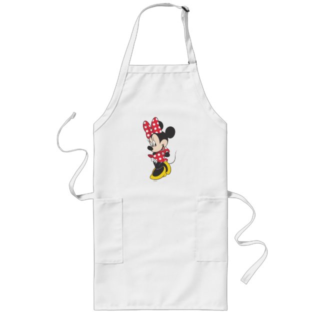 Red Minnie | Cute Long Apron (Front)