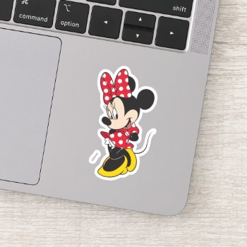 Red Minnie | Cute Sticker by MickeyAndFriends at Zazzle