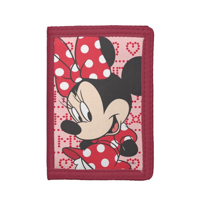 Red Minnie | Cute Trifold Wallet (Front Vertical)