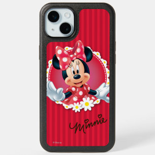 Red Minnie Flower Frame iPhone 15 Plus Case