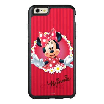 Red Minnie | Flower Frame Otterbox Iphone 6/6s Plus Case by MickeyAndFriends at Zazzle