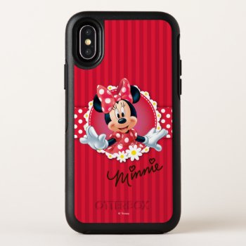 Red Minnie | Flower Frame Otterbox Symmetry Iphone X Case by MickeyAndFriends at Zazzle