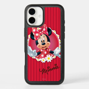 Red Minnie   Flower Frame iPhone 16 Mini Case