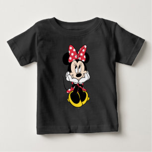 Red Minnie   Head in Hands Baby T-Shirt