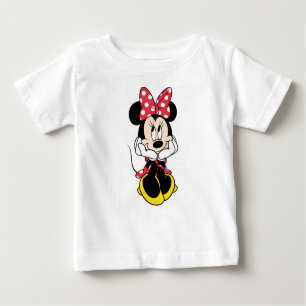 Red Minnie   Head in Hands Baby T-Shirt