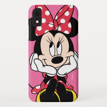 Red Minnie | Head In Hands Iphone Xr Case by MickeyAndFriends at Zazzle