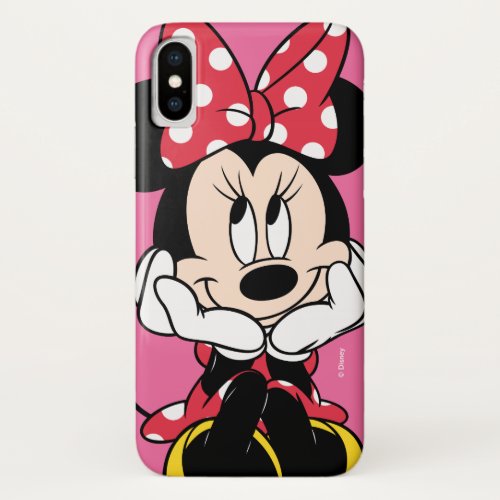 Red Minnie  Head in Hands iPhone XS Case