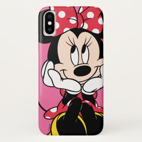 Red Minnie  Head in Hands iPhone X Case