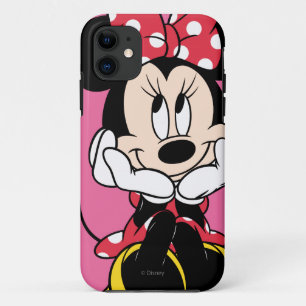 Red Minnie Head in Hands iPhone 11 Case
