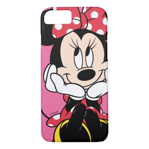 Red Minnie  Head in Hands iPhone 87 Case