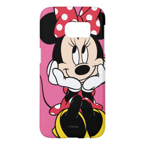 Red Minnie  Head in Hands Samsung Galaxy S7 Case