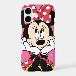 Red Minnie Head in Hands iPhone 17 Case