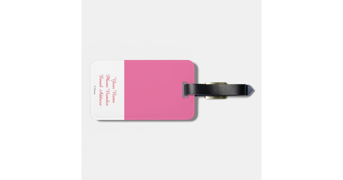 Red Minnie | Head in Hands Luggage Tag | Zazzle