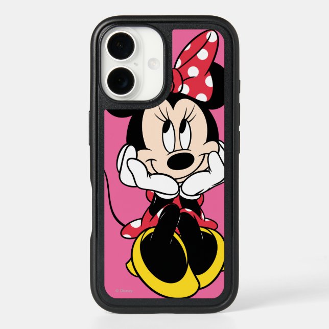 Red Minnie | Head in Hands Otterbox iPhone Case (Back)