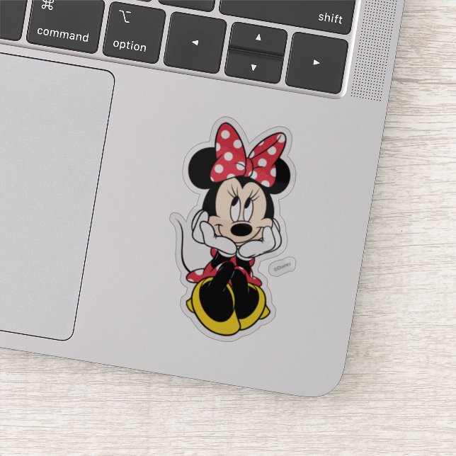 Red Minnie | Head in Hands Sticker (Detail)