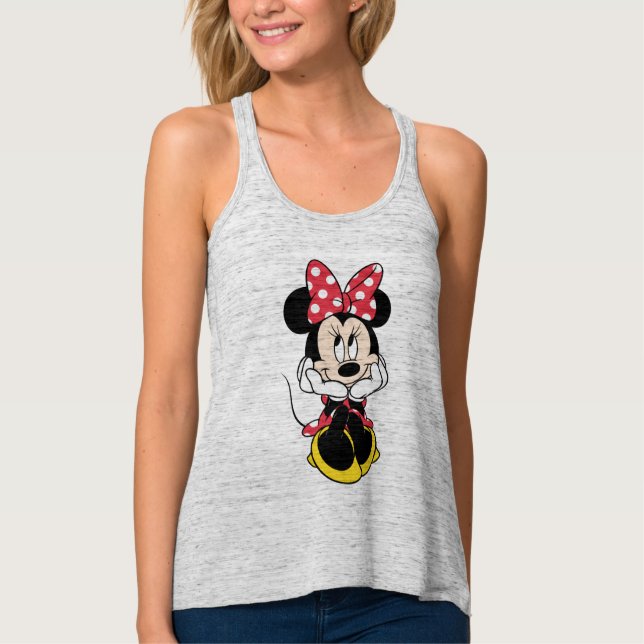 Red Minnie | Head in Hands Tank Top (Front)