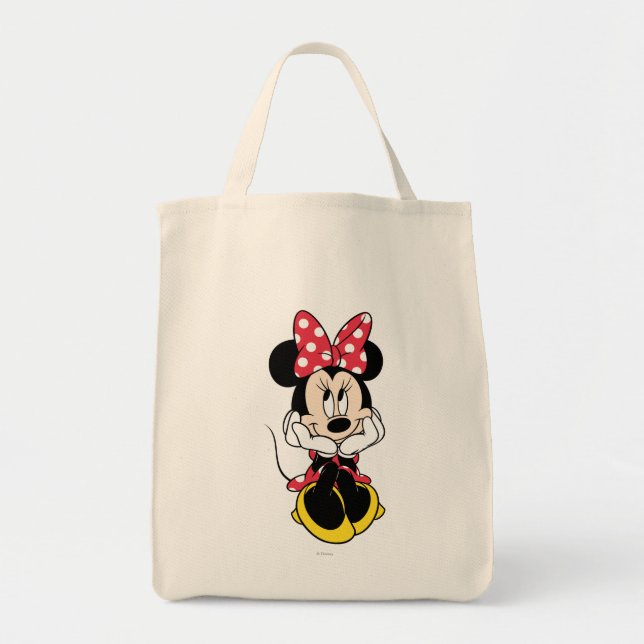 Red Minnie | Head in Hands Tote Bag (Front)