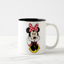 Red Minnie | Head in Hands Two-Tone Coffee Mug
