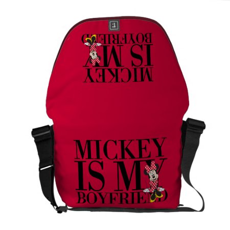 Red Minnie | Mickey Is My Boyfriend Messenger Bag
